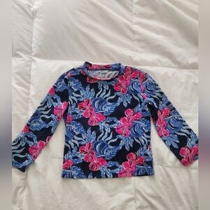 Lilly Pulitzer Girls' Bobby Rashguard Top Size 8